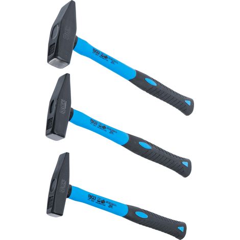 BGS Schlosserhammer-Satz Fiberglasstiel DIN 1041 300 / 500 / 800 g 3tlg. - 3845 (1/5)