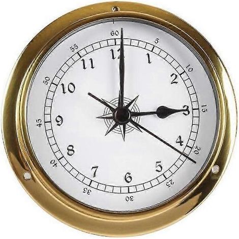 Horloge murale, testeur de coque en cuivre marin pour station météo, horloge murale pour bateau, 115 mm P20250110599 (1/5)