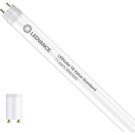 Tube LED T8 G13 Cristal 11.6 W 108 lm/W LEDVANCE No Flicker 4000K Blanc neutre (1/6)