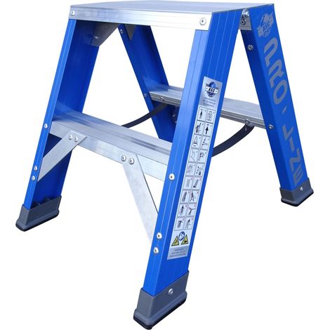 ASC Pro-Line XD-Stufenstehleiter DT-2 doppelseitig 2 Stufen mit 2,50m Arbeitshöhe