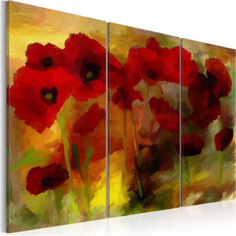Tableau Imprimé "Coquelicots Sublimes" 80 x 120 cm (1/2)