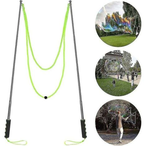 Giant Bubble Wand Stainless Steel Telescopic Design Bubble Blower Wands Outdoor Giant Bubble Maker Toys