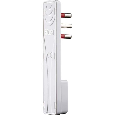 Spina Ultrapiatta Serie 2P + T 10A Rosi Emilia Flat Bianca (1/5)