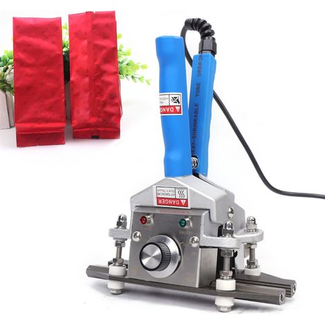 FKR-200 : thermosoudeuse à main, soudeuse portable pour sachets alimentaires, 300 W, 220 V, 0-300 °C (1/5)