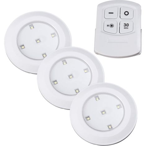 Veilleuse Tactile LED sans Fil pour Armoire, Lot de 3, Blanc (1/5)