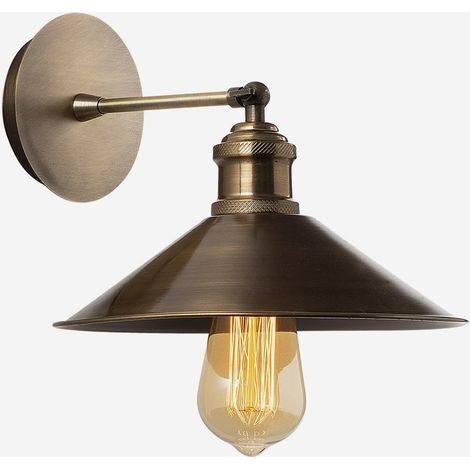 Aplique de pared de metal con pantalla Orune