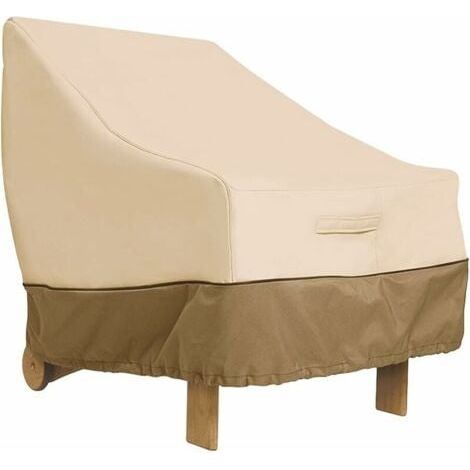 Housse de Protection pour Fauteuil Exterieur Jardin, Housse de Protection pour Chaise Tissu Oxford 210D Etranche, Bache Fauteuil Jardin pour Meubles, Housse Salon de Jardin (80x85 x 91,5 cm)T (1/4)