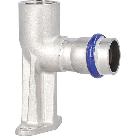 Raccord à sertir en acier inoxydable, contour V, angle de plafond femelle 15 mm x DN15(1/2") L : 75 mm (1/2)