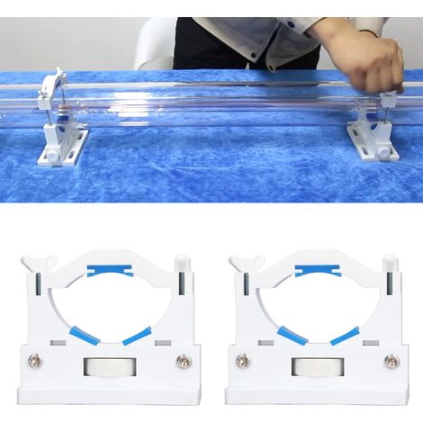 Support de tube laser en 2 parties avec hauteur réglable