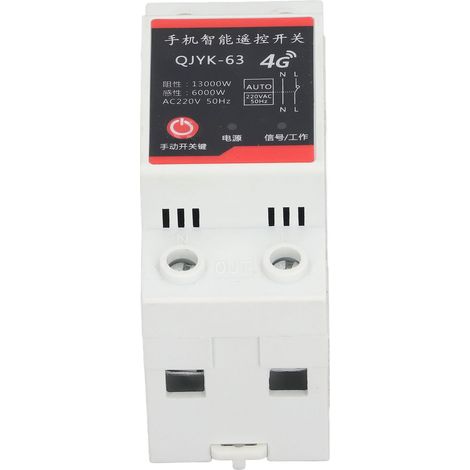 Disjoncteur interrupteur 2P télécommandé temporisé 220V AC 63A pour sécurité (1/5)