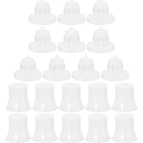 Vis de Fixation Transparente en Plastique 14x14mm, Kit D'entretoises et Écrous pour Panneaux Publicitaires, Montage et Bricolage, 10 Pièces, Usage Intérieur (1/5)