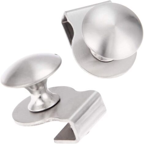 Stainless Steel Glass Door Handle/Glass Clamp 6-8mm Display Furniture Cabinet Drawer Handle (1/5)