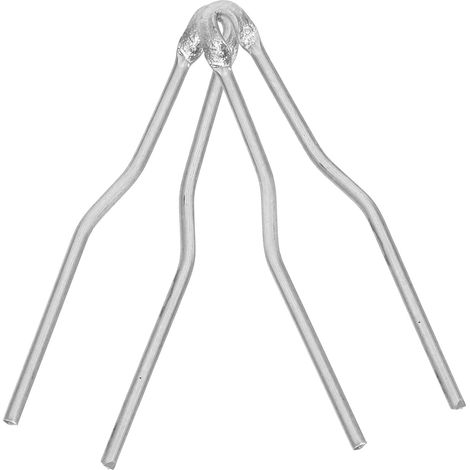 Lot de 2 Pointes D'écriture Pyrogravure Haute Résistance Argentées, Embouts Multi-usage Manche en Caoutchouc pour Contrôle Facile, Accessoires pour Pyrogravure Bois (1/5)