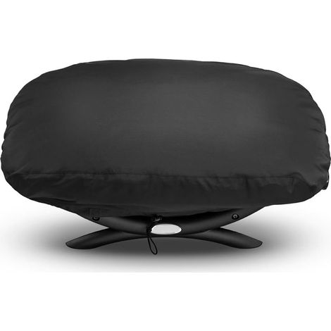 Housses pour Barbecue pour Weber Baby Q, Q100 Q120 et Q1000 Grills à Gaz, BBQ Housse Barbecue Exterieur, Noir (1/4)