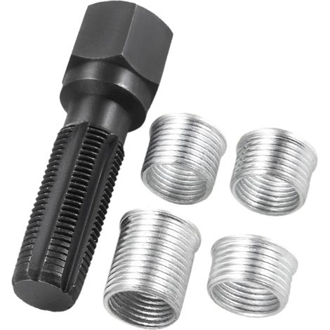 kit filetage bougie, 5 pcs Kit Réparation de Filetage de Bougie d'allumage de 14 mm (1/5)