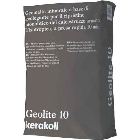 GEOMALTA RASANTE MINERALE 'GEOLITE 10' KERAKOLL 15 Kg Q.TA 15