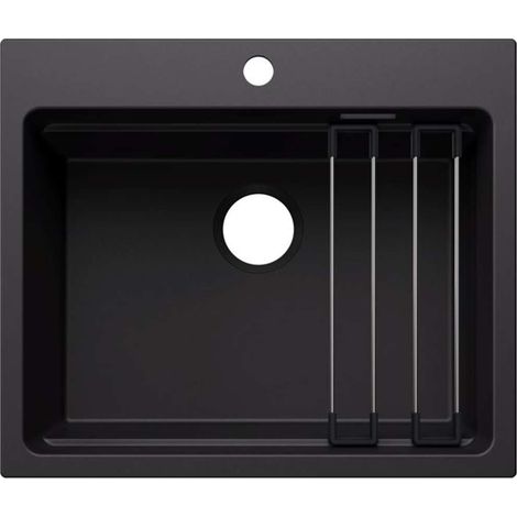 Blanco Etagon 6 - Silgranitspüle, 60x51 cm, mit Zubehör, schwarz 527746 (1/2)