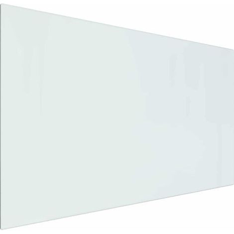 Panneau arrière de cheminée en verre transparent, 100 x 60 cm. (1/5)