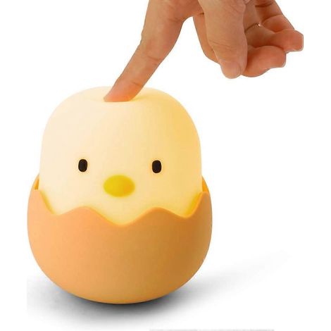 Veilleuse enfant avec capteur tactile, veilleuse bébé rechargeable, intensité réglable, motif poussin mignon (1/5)