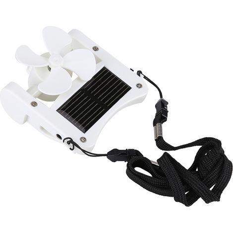 Mini ventilateur de chapeau solaire portable, accrochage ou pince facile pour randonnée en montagne, camping, trekking (1/5)