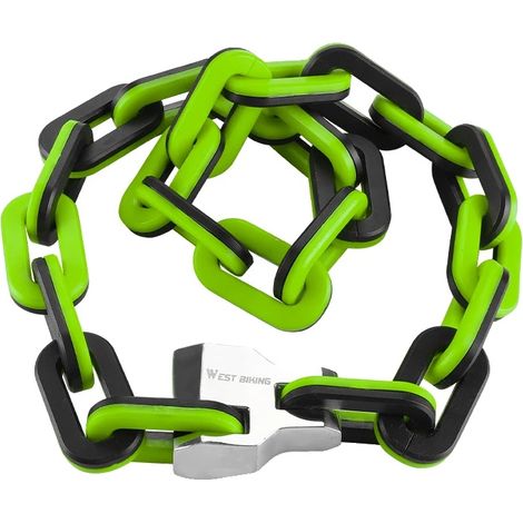 Verrou à chaîne, robuste, design léger, vert clair (1/2)