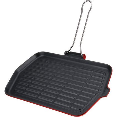 Plancha de hierro fundido Dietella para inducción 23x36 Ilsa