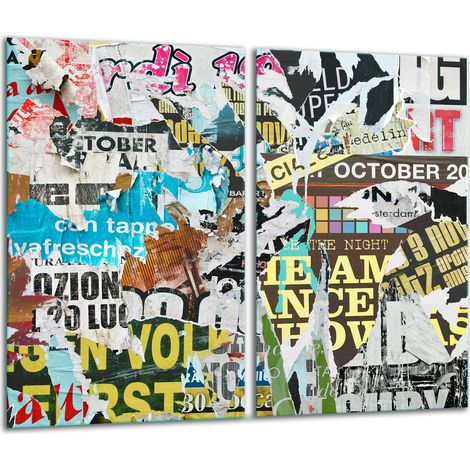 Tabla de corte de vidrio 2x 30x52 Pop Art (1/5)