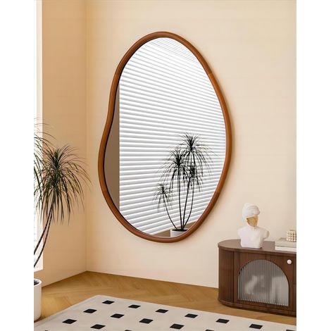 Grande Specchio Parete Decorativo Ingresso Cornice Legno (1/5)