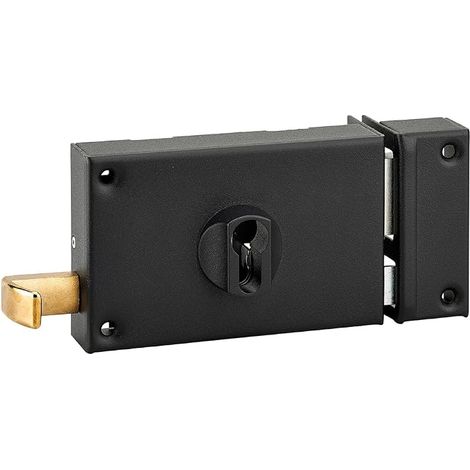 Serrure Horizontale en Applique Double Entrée, Droite, Carré 7 mm (1/5)