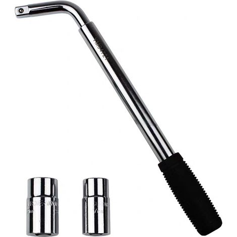 Chiave telescopica per ruote, estensibile 17/19 mm e 21/23 mm con perni per riparazione pneumatici di roulotte, camion e auto