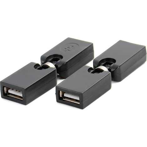 360° Rotating Female-to-Female USB Charging and Data Extension Cable with Computer Adapter and AF-AF Connector. (1/5)