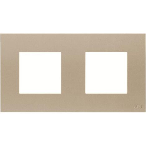 Zenit Plaque de Finition Basique 2X2 modules Champagne 2CLA227210N1902 ABB N2272.1CV