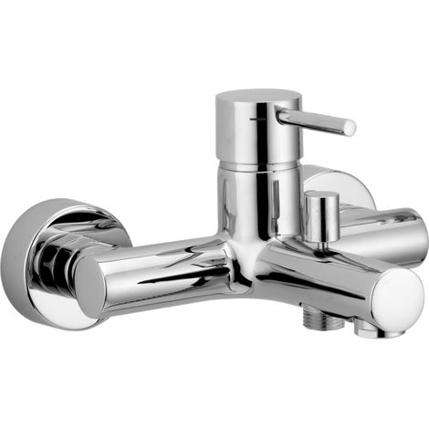 Miscelatore monocomando per vasca less minimal cromo senza duplex
