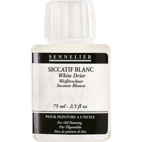 Flacon de siccatif blanc - Peinture à l'huile - Sennelier - 75ml