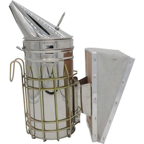 Affumicatore per apicoltura, affumicatore in acciaio inox con scudo termico per apicoltura TH-BS1