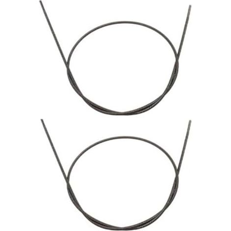 Lot de 2 tiges d'entraînement flexibles pour débroussailleuse Stihl FS55 FS85 FS75 FS80 1,44 m Pièce rechange 4130 711 3210 - (1/3)