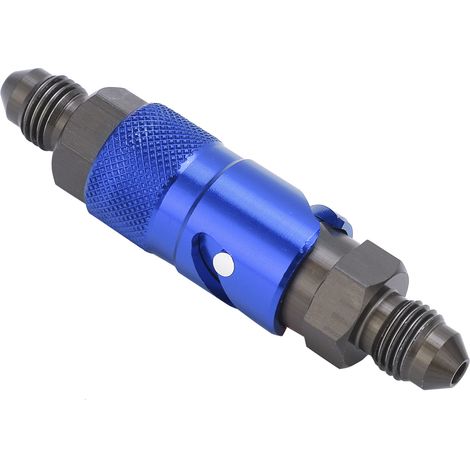 Raccords de déconnexion rapide pour durite de frein, adaptateur en alliage d'aluminium, bleu, pour tuyaux d'huile et carburant (1/5)