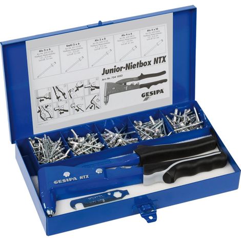 GESIPA Blindnietsortiment Junior-Nietbox 352-teilig - 1435459 (1/4)