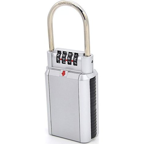 Cassetta portachiavi da parete combinazione, cassetta di sicurezza deposito sicuro di metallo esterno (1/5)