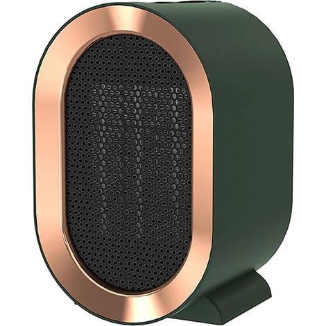 Calefactor de ventilador - Calefactor portátil para interiores - 220 V 1200 W - Apto para sala de estar, dormitorio y baño - Verde (1/5)