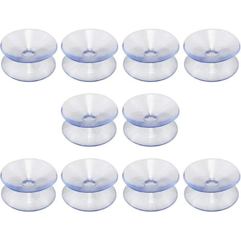 Lot de 10 ventouses Jormftte en caoutchouc transparent, 20/30/35 mm