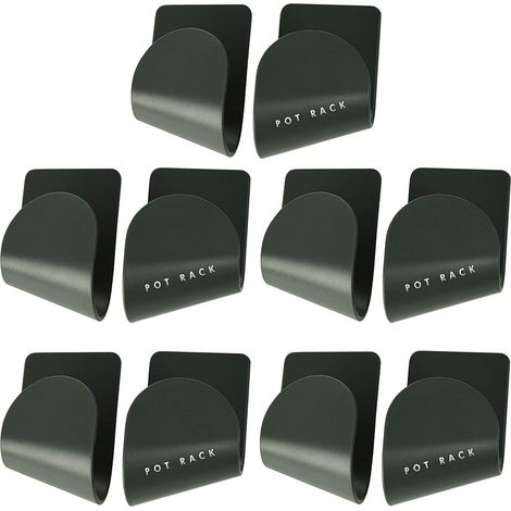 Support Pour Couvercle De Casserole - Auto-Adhésif - Sans Perçage - Pour Cuisine - 5 Paires (1/5)