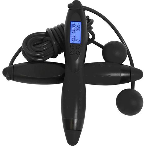 Compteur De Vitesse Numerique - Corde A Sauter Lestee Ajustable - Pour Boxe Fitness Interieur Extérieur - 1 Piece (1/5)