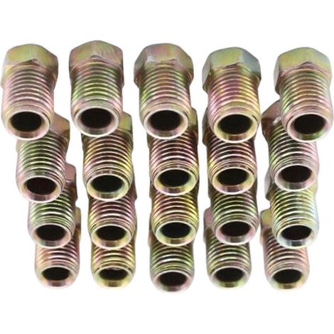 20 écrous à tube évasé inversé 3/8-24 pour pièces automobiles, compatibles avec les tubes de 3/16 pouce. (1/5)