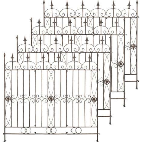 Set da 4 recinzioni da giardino Mangold bronzo (1/5)