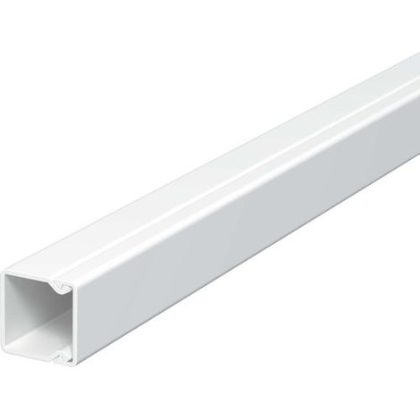 OBO Bettermann Wand- und Deckenkanal mit Bodenlochung 20x20x2000 Polyvinylchlorid lichtgrau RAL 7035, 2 Meter, 6025102