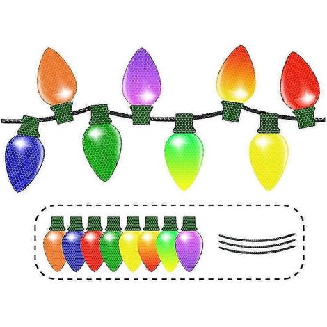 11-teiliges Set reflektierender Auto-Magnete für Weihnachten – Weihnachtsbeleuchtung (1/5)