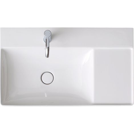 Lavabo Duravit DuraSquare para muebles, 80x47cm, 1 agujero para (1/2)