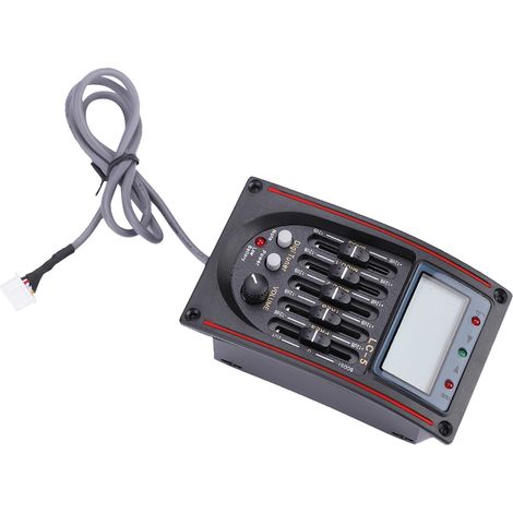 Préampli guitare acoustique LCD 5 bandes avec égaliseur LC-5, accordeur et micro piézo. (1/5)