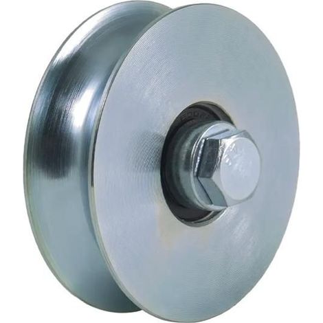 80mm round groove wheel with two ball bearings groove wheel for gate